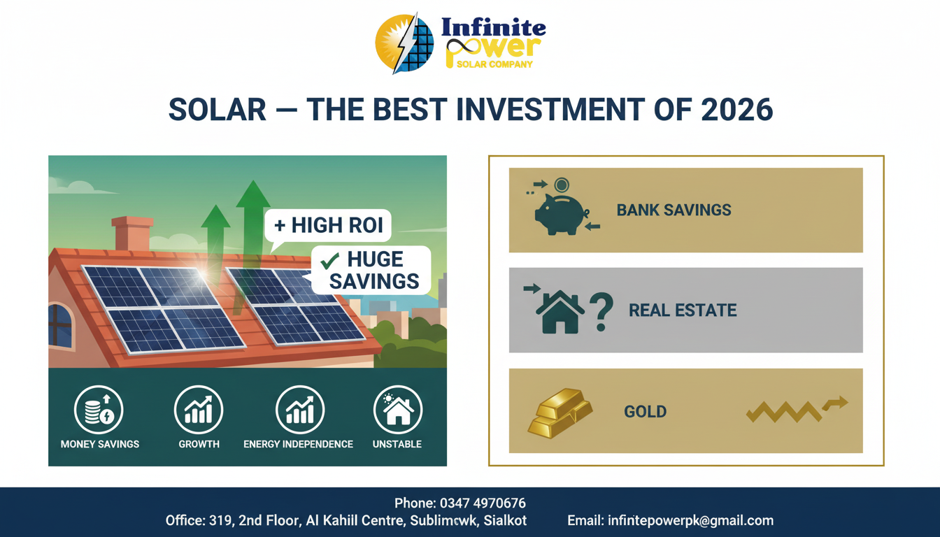Best Investment 2026 Sialkot: Solar ROI Beats All